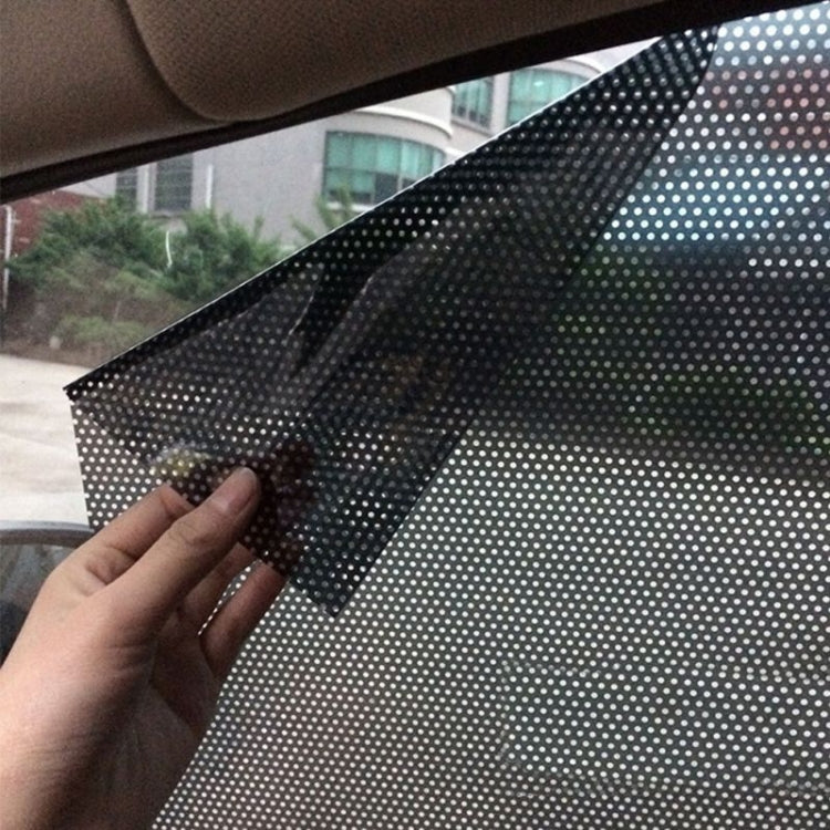 Car Electrostatic Sunshade Stickers Window Glass Sunscreen Heat Insulation Stickers Taiwanese Point Hole Film, 120 x 60cm
