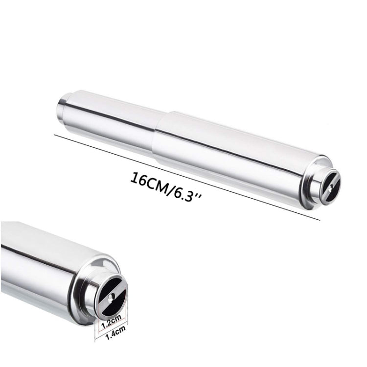 Tissue Box Plastic Retractable Shaft Core Spring Retractable Roll Paper Shaft, Style: Black, Chrome Stretch, Nickel Wire Drawing, Black