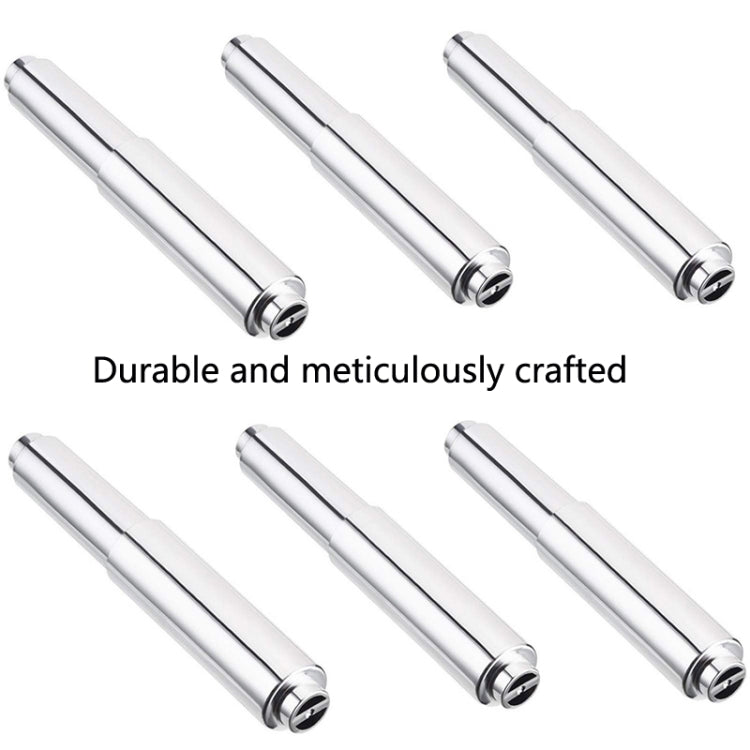 Tissue Box Plastic Retractable Shaft Core Spring Retractable Roll Paper Shaft, Style: Black, Chrome Stretch, Nickel Wire Drawing, Black