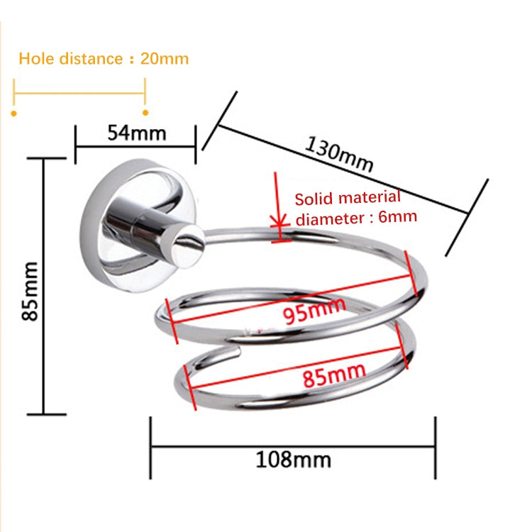 Hair Dryer Bracket Bathroom Hairdressing 304 Stainless Steel Rack, 304 Stainless Steel Rack