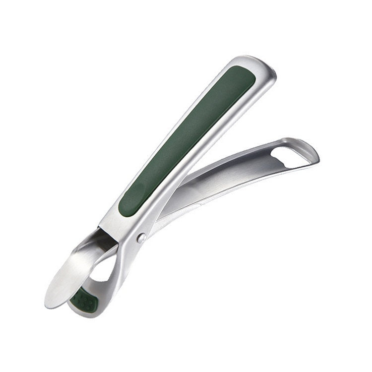 Kitchen 304 Stainless Steel Inlaid Rubber Non-Slip Anti-Scald Dish Holder And Tray Lifter, Dish Holder (Black), Dish Holder (Green)