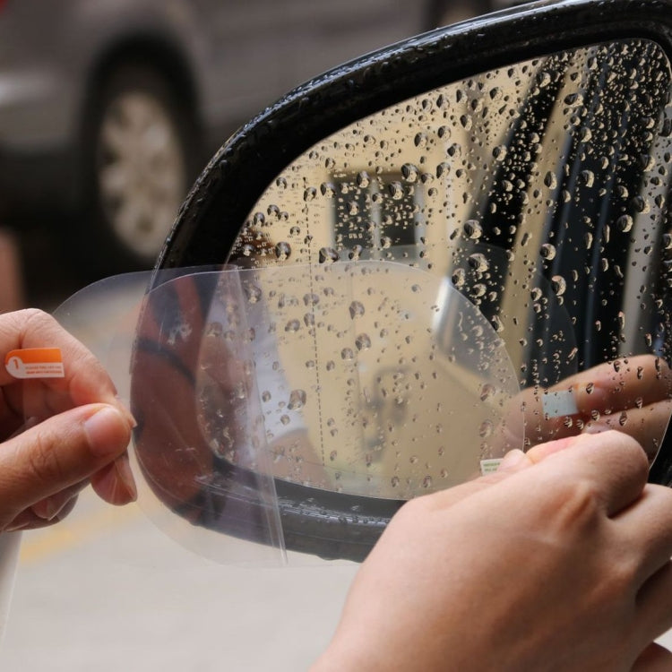 2pcs /Set Rainproof Anti-Fog And Anti-Reflective Film For Car Rearview Mirror, Round 80mm, Round 95mm, Round 100mm, Ellipse 100X145mm, Ellipse 100x150mm, Ellipse 85x110mm, Ellipse 95x135mm, Round 98mm, Round 150mm