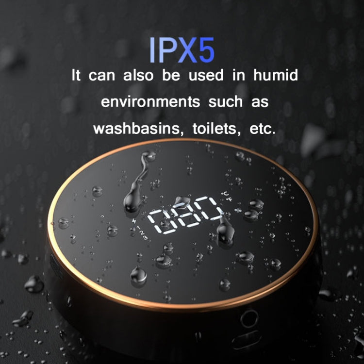 W1 Wall-Mounted Smart Infrared Sensor USB Charging Foam Soap Dispenser, White, Black