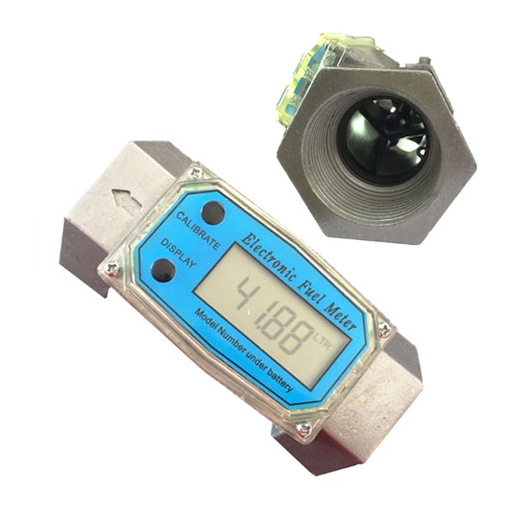 BD-H01 Electronic Display Turbine Flow Meter Metering Diesel Kerosene Methanol Urea Flow Meter Count Flow Meter, 1 Inch, 1.5 Inch
