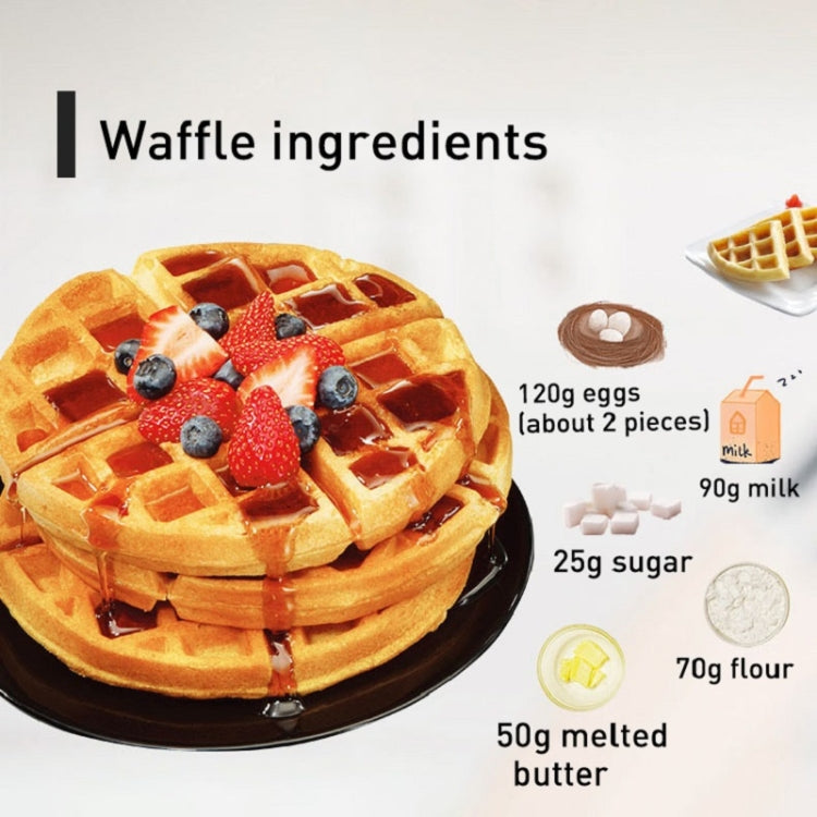 1000W Waffle Maker Breakfast Bread Maker Sandwich Maker Temperature Adjustable Electric Baking Pan