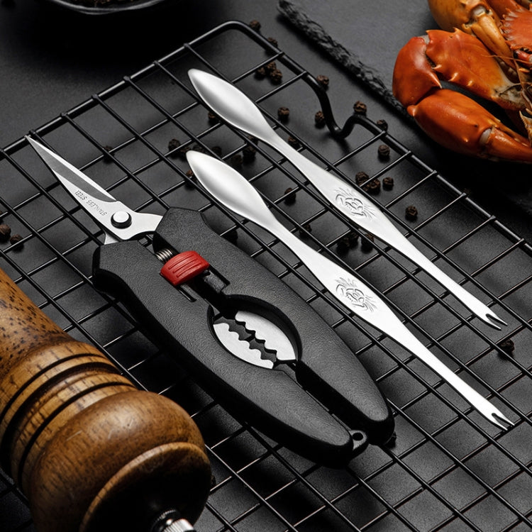 Crab Tool 304 Stainless Steel Crab Fork Crab Scissors Crab Needle,Style:, 2 Fork 1 Knife, 4 Fork 1 Knife, 5 Fork 1 Knife, 2 Fork 1 Knife 1 Box, 4 Fork 1 Knife 1 Box, 5 Fork 1 Knife 1 Box