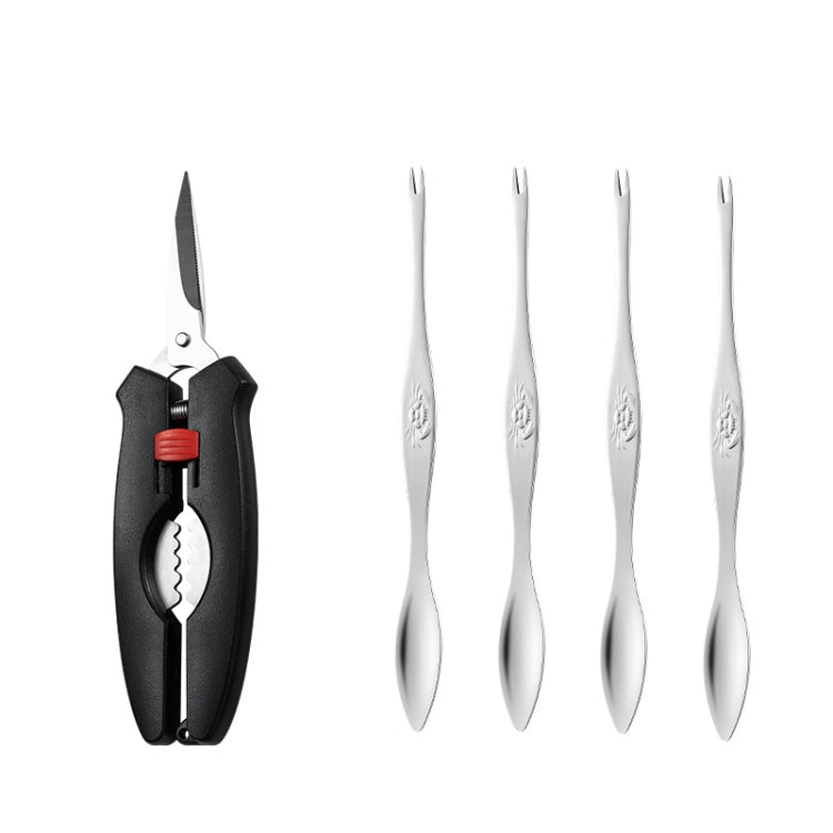 Crab Tool 304 Stainless Steel Crab Fork Crab Scissors Crab Needle,Style:, 2 Fork 1 Knife, 4 Fork 1 Knife, 5 Fork 1 Knife, 2 Fork 1 Knife 1 Box, 4 Fork 1 Knife 1 Box, 5 Fork 1 Knife 1 Box