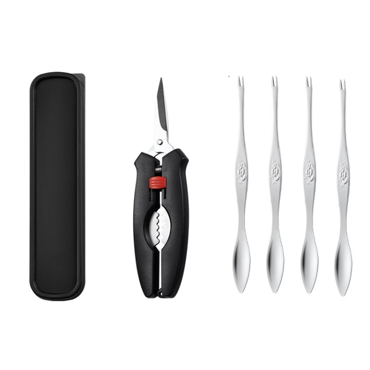 Crab Tool 304 Stainless Steel Crab Fork Crab Scissors Crab Needle,Style:, 2 Fork 1 Knife, 4 Fork 1 Knife, 5 Fork 1 Knife, 2 Fork 1 Knife 1 Box, 4 Fork 1 Knife 1 Box, 5 Fork 1 Knife 1 Box