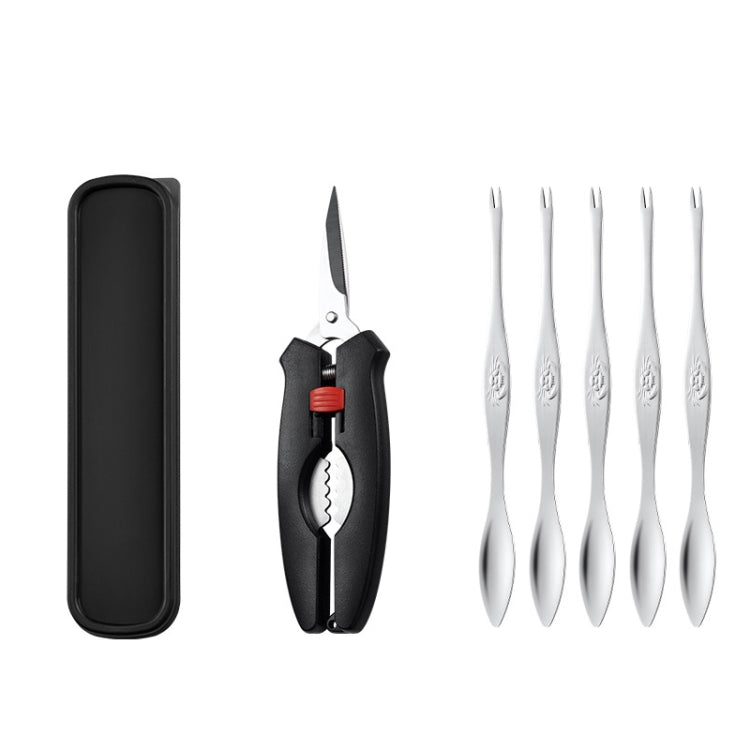 Crab Tool 304 Stainless Steel Crab Fork Crab Scissors Crab Needle,Style:, 2 Fork 1 Knife, 4 Fork 1 Knife, 5 Fork 1 Knife, 2 Fork 1 Knife 1 Box, 4 Fork 1 Knife 1 Box, 5 Fork 1 Knife 1 Box