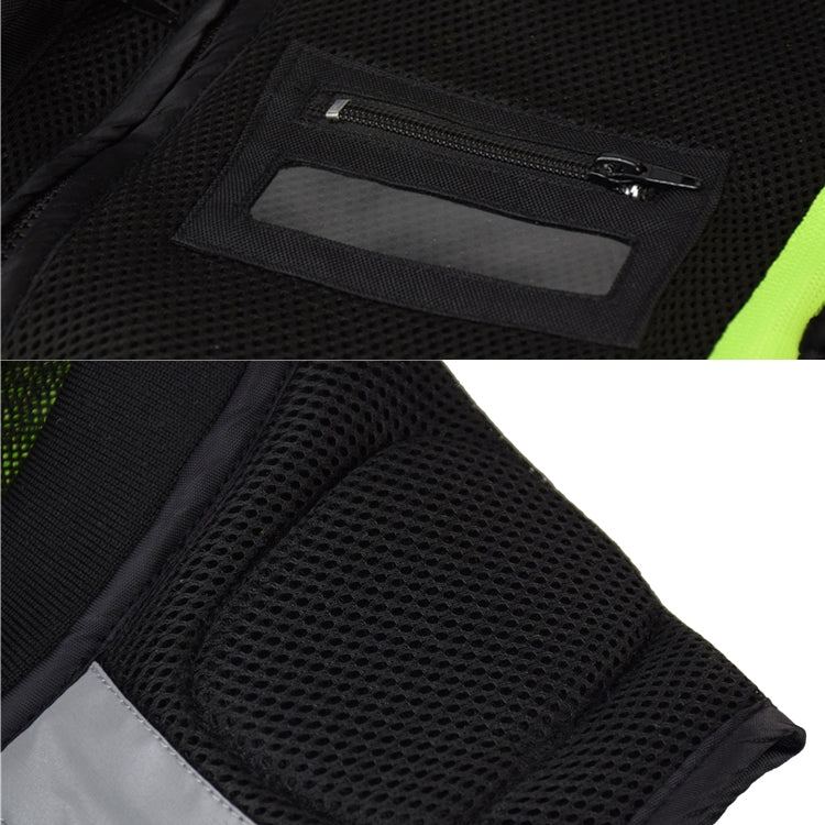 GHOST RACING GR-Y06 Motorcycle Riding Vest Safety Reflective Vest, M, L, XL, XXL, XXXL