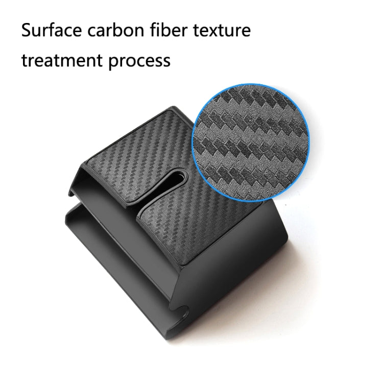 DM-020 Car Sticky Carbon Fiber Storage Bag Car Mobile Phone Storage Box Small