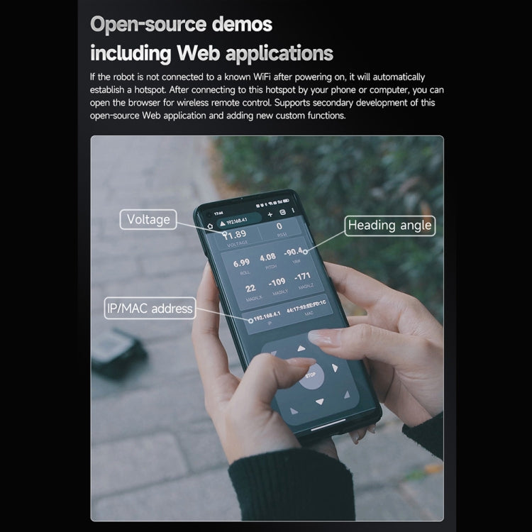 Waveshare WAVE ROVER Flexible Expandable 4WD Mobile Robot Chassis, Onboard ESP32 Module