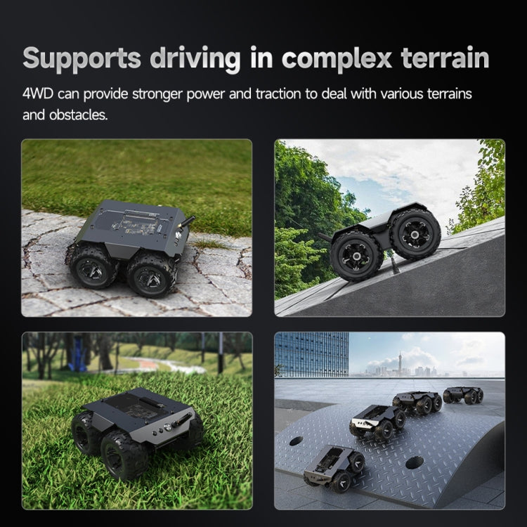 Waveshare WAVE ROVER Flexible Expandable 4WD Mobile Robot Chassis, Onboard ESP32 Module