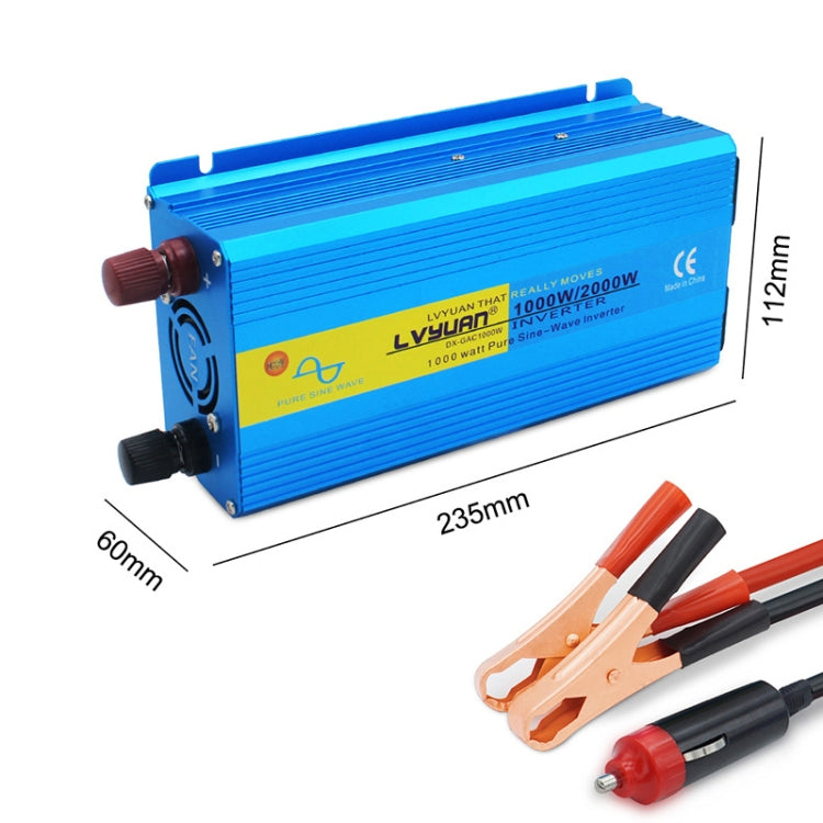 LVYUAN 2000W Car Home Pure Sine Wave Solar Inverter, 12V To 220V, 24V To 220V, 48V To 220V, 60V To 220V, 72V To 220V, 12V To 220V EU Plug, 12V To 220V AU Plug