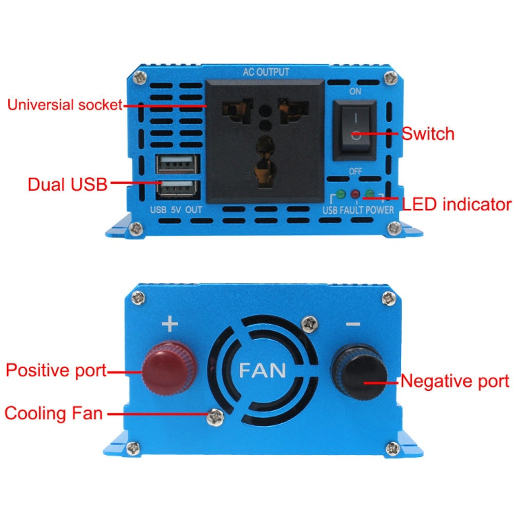LVYUAN 2000W Car Home Pure Sine Wave Solar Inverter, 12V To 220V, 24V To 220V, 48V To 220V, 60V To 220V, 72V To 220V, 12V To 220V EU Plug, 12V To 220V AU Plug