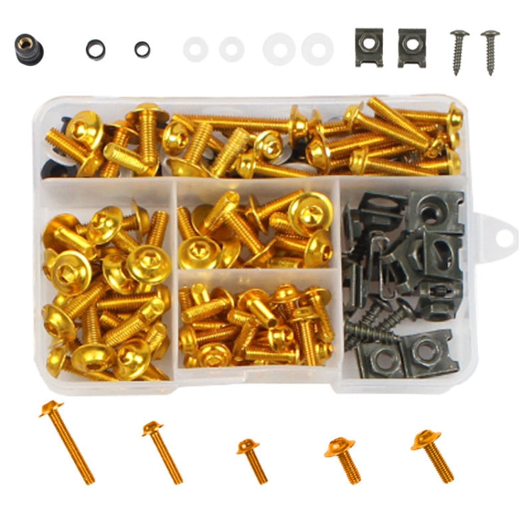 177 PCS/ Box Motorcycle Modification Accessories Windshield Cover Set Screw, Black, Red, Gold, Blue, Silver, Green