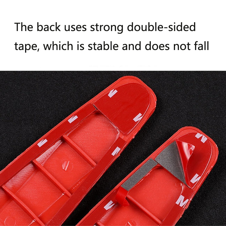 Car Front Rear Bumper Anti-Collision And Anti-Scratch Strips Body Scratch Decoration Stickers, Color:, Black, White, Red, Gray