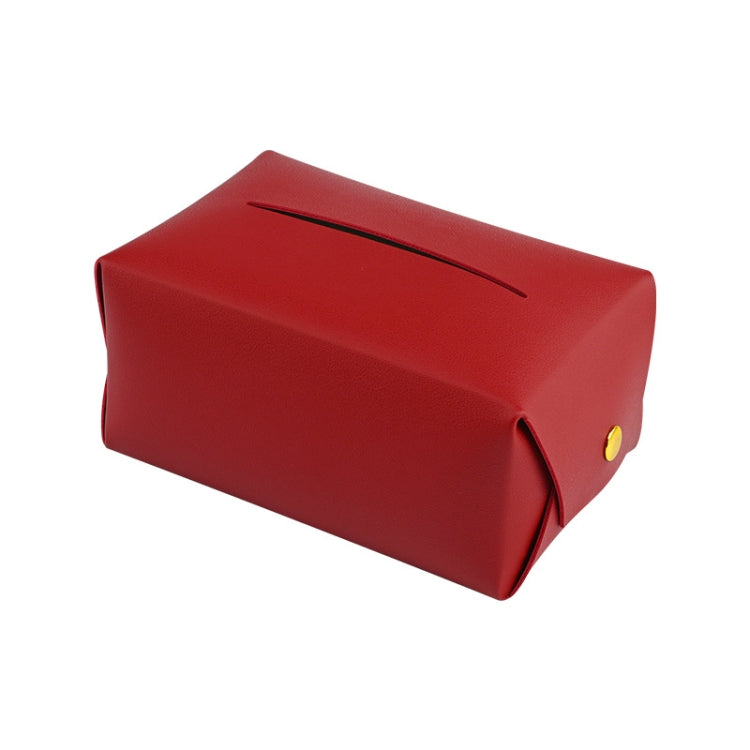 2 PCS Car Leather Tissue Box Home Paper Towel Storage Box