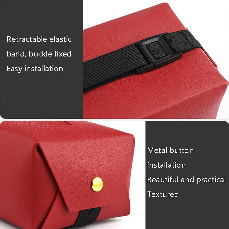 2 PCS Car Leather Tissue Box Home Paper Towel Storage Box