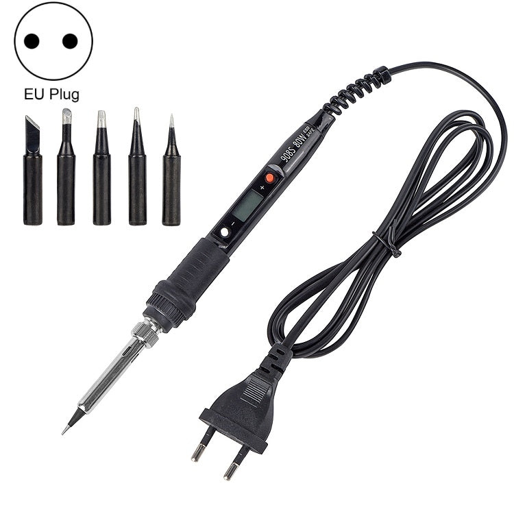 Metallic LCD Temperature Regulating Soldering Iron And Soldering Iron Tip Set Electric Soldering Iron Welding Tool