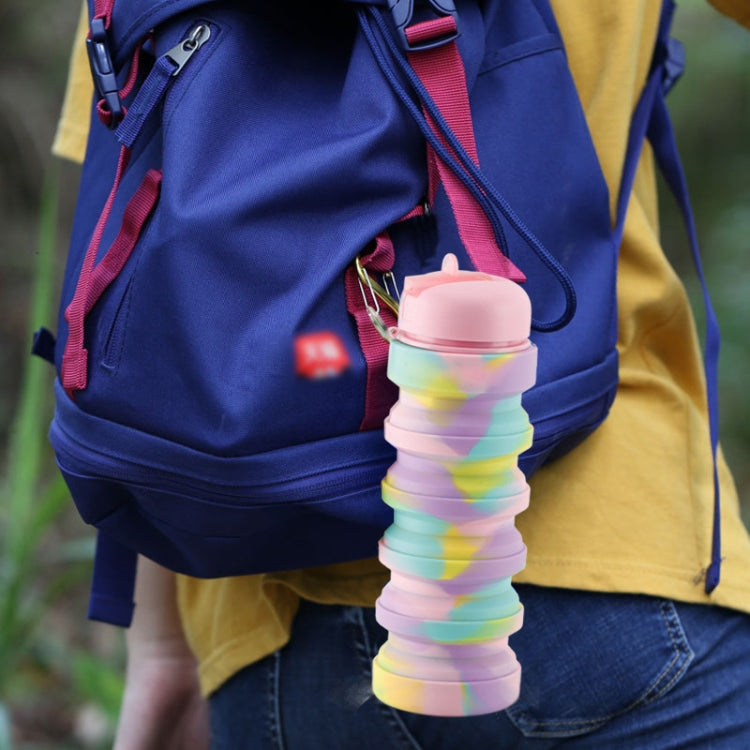 Silicone Folding Water Cup Portable Outdoor Sports Water Bottle Large Capacity Retractable Travel Cup