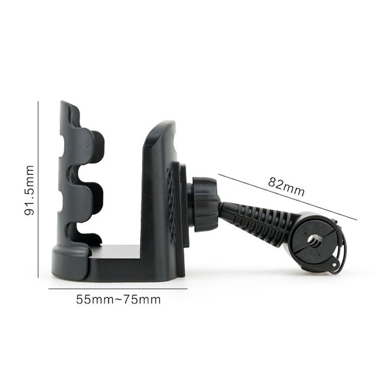 2 PCS SMCP-380 General Riding Cup Rack Motorcycle Bicycle Cup Holder, Rearview Mirror Installation, Handlebar Installation