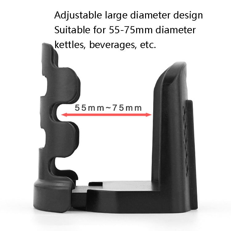 2 PCS SMCP-380 General Riding Cup Rack Motorcycle Bicycle Cup Holder, Rearview Mirror Installation, Handlebar Installation