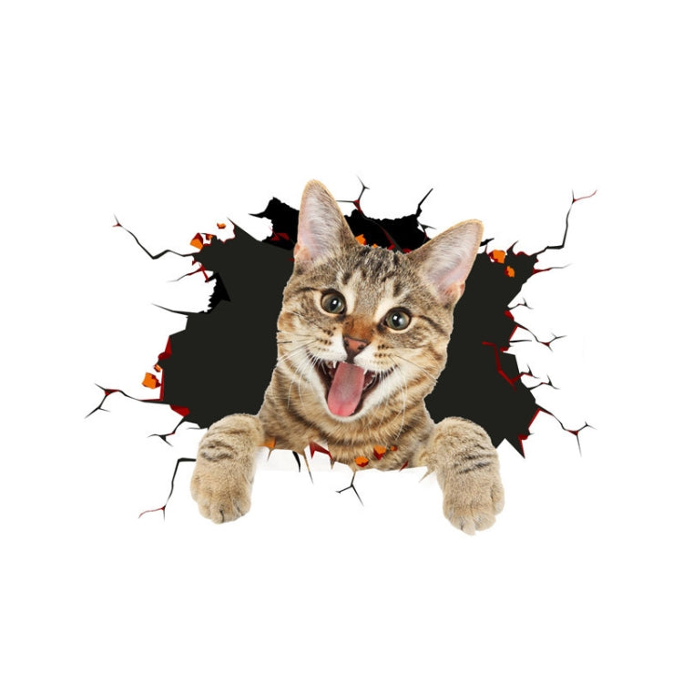 4 PCS 3D Simulation Animal Personality Car Stickers Glass Car Door Scratches Decorative Occlusion Stickers, Dog Head 2, Cat Style 1, Cat Style 2, Cat Style 4, Cat Style 5, Cat Style 6