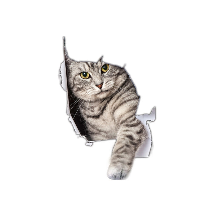 4 PCS 3D Simulation Animal Personality Car Stickers Glass Car Door Scratches Decorative Occlusion Stickers, Dog Head 2, Cat Style 1, Cat Style 2, Cat Style 4, Cat Style 5, Cat Style 6
