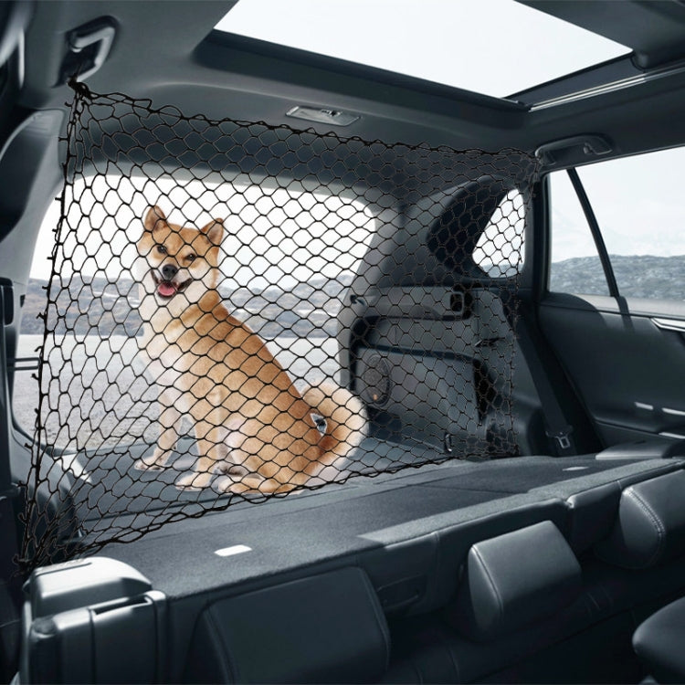Car Pet Isolation Net Car Back Seat Dog Barrier Safety Net, Size: 120x70cm