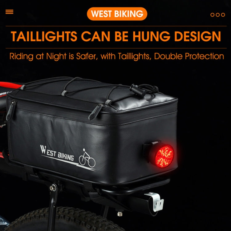 WEST BIKING Electric Bike Back Seat Driving Bag Mountain Bike Riding Waterproof Storage Bag