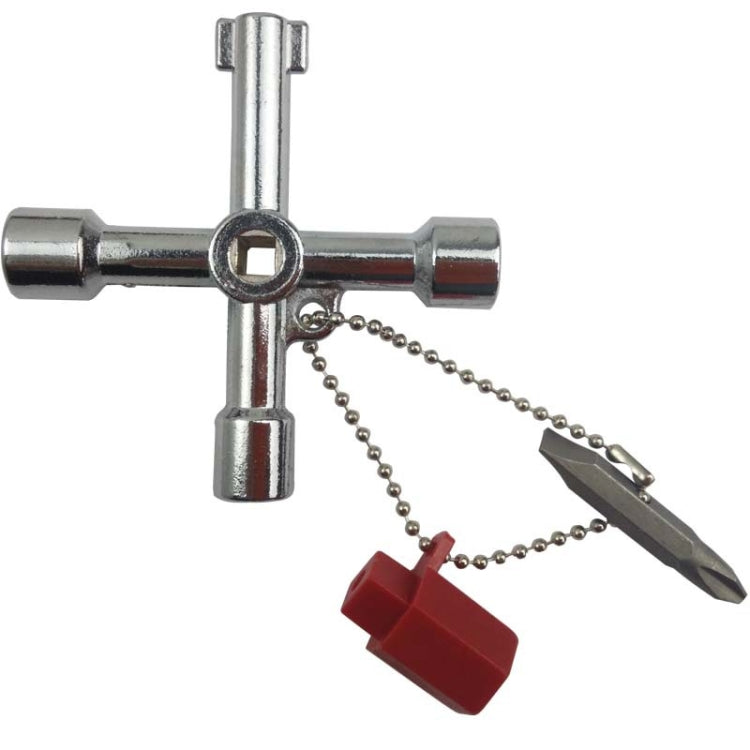 Elevator Water Meter Valve Cross Key Inner Triangle Wrench, Style: A Black