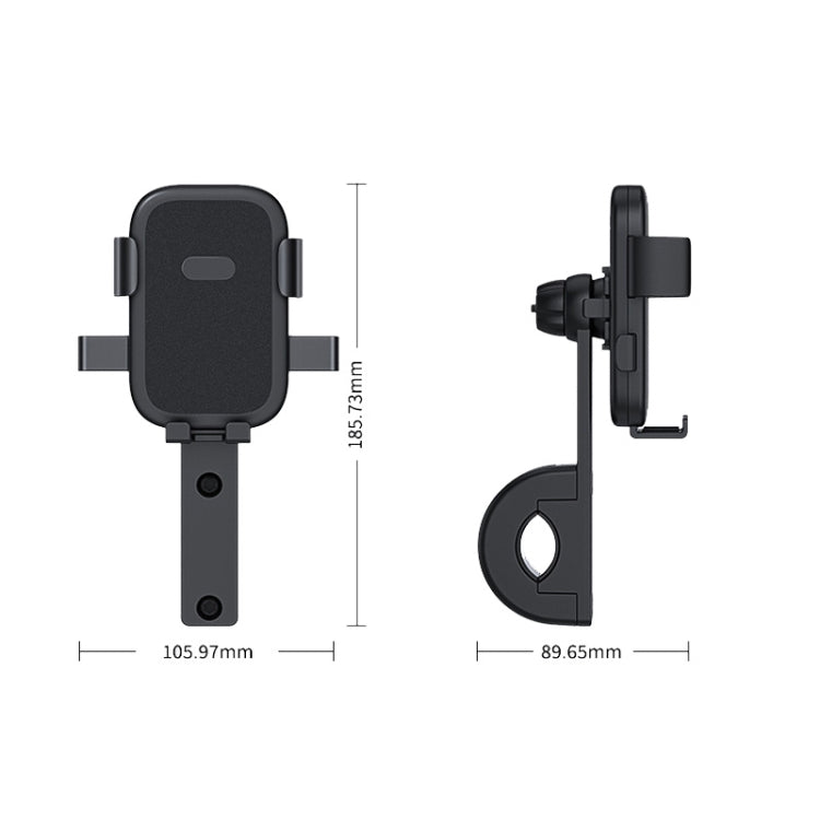 Q1 Motorcycle Mobile Phone Holder Metal Rearview Mirror Bicycle Bracket, Metal Rearview Mirror Bicycle Bracket