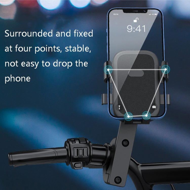 Q1 Motorcycle Mobile Phone Holder Metal Rearview Mirror Bicycle Bracket, Metal Rearview Mirror Bicycle Bracket