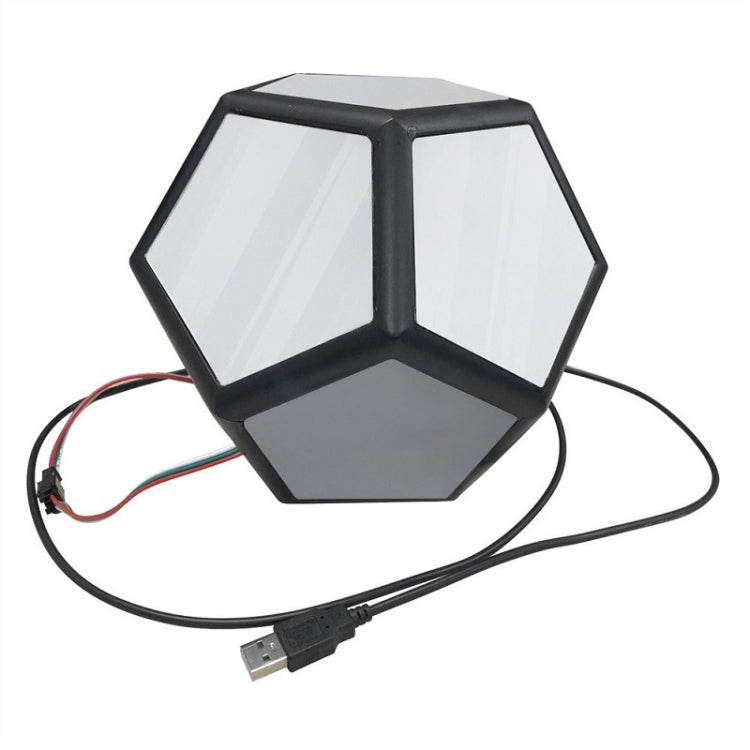 Cool Infinite Dodecahedron Colorful Night Light Art Deco Light, 20x20x20cm