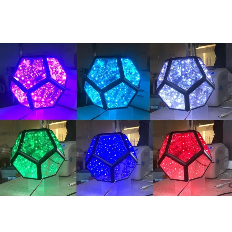 Cool Infinite Dodecahedron Colorful Night Light Art Deco Light, 20x20x20cm