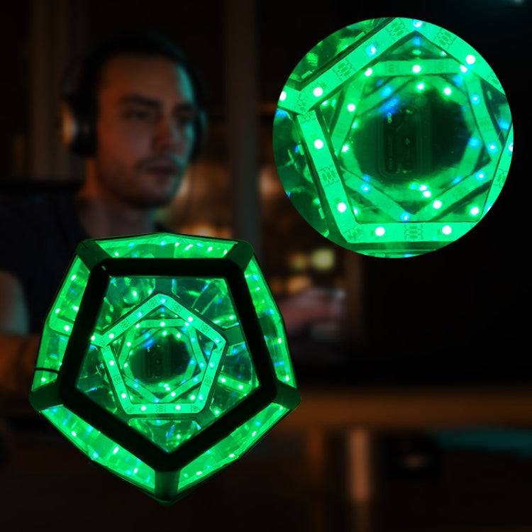 Cool Infinite Dodecahedron Colorful Night Light Art Deco Light, 20x20x20cm