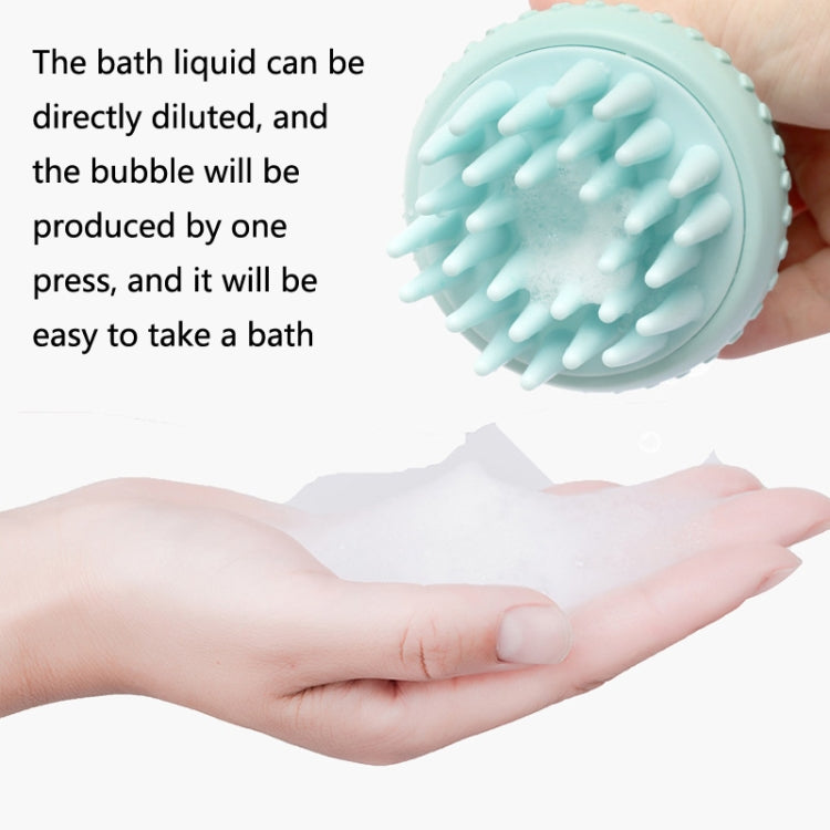 92645 Pet Supplies Round Dog Bathing Massage Brush, Light Gray, Navy, Mint Green, Pink, Rose Red
