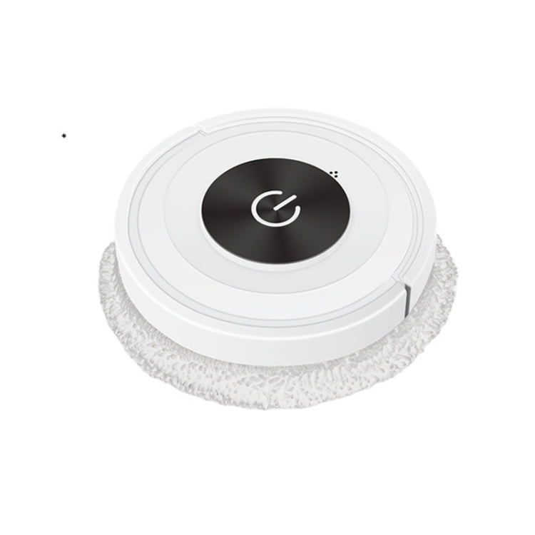 K777 Automatic Smart Sweeping Machine Dry Wet Two-Purpose Mopping Machine Imitation Artificial Rubber, Piano Black, Elegant White