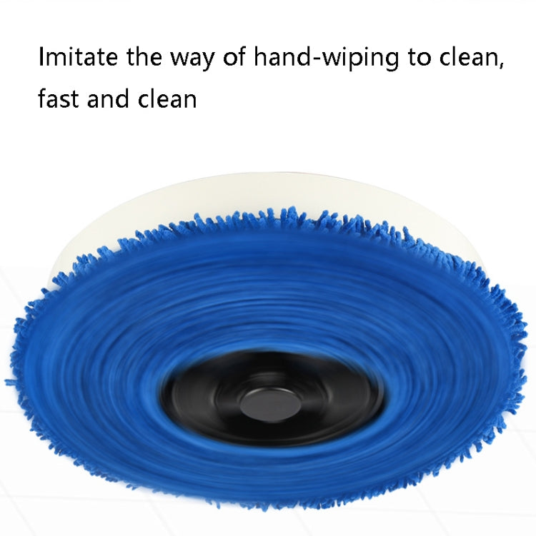 K777 Automatic Smart Sweeping Machine Dry Wet Two-Purpose Mopping Machine Imitation Artificial Rubber, Piano Black, Elegant White