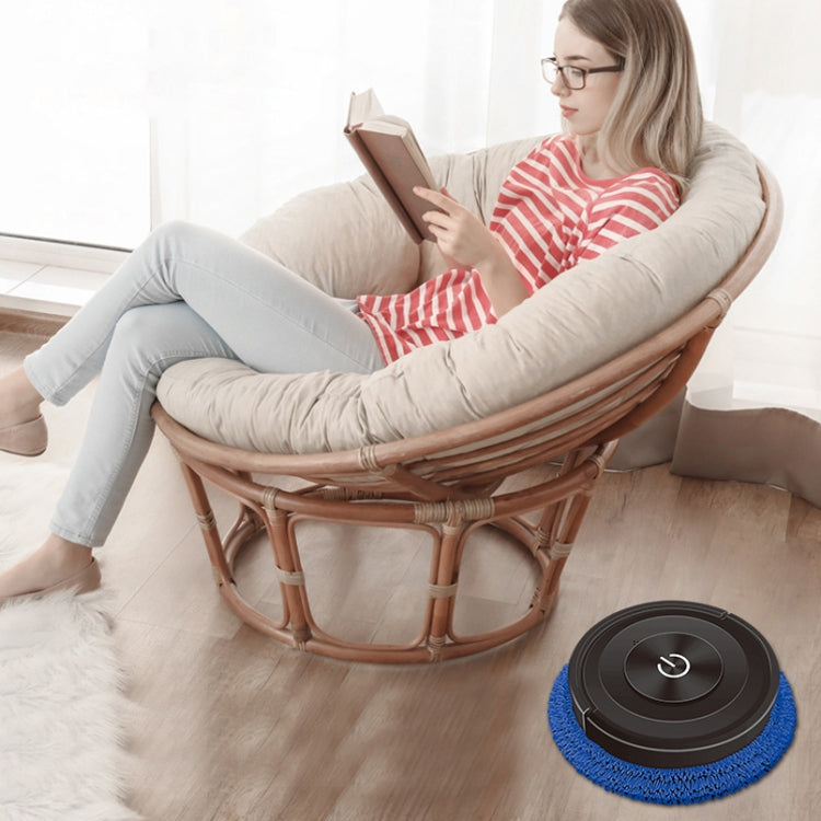 K777 Automatic Smart Sweeping Machine Dry Wet Two-Purpose Mopping Machine Imitation Artificial Rubber, Piano Black, Elegant White