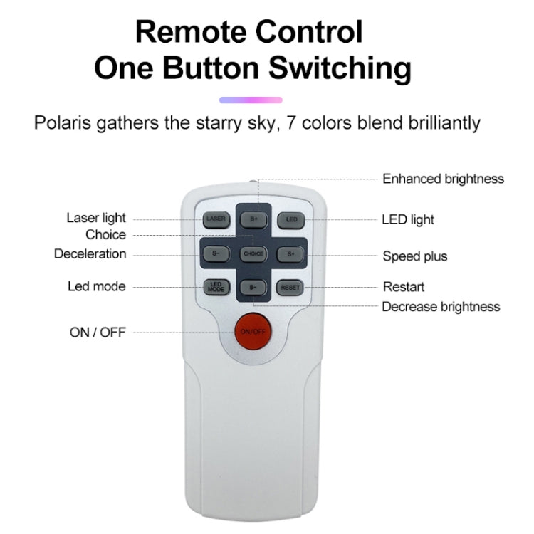 Remote Control LED Starry Sky Atmosphere Projector Lamp, Power Supply:, Gray+US Plug, Gray+EU Plug, Gray+UK Plug, Gray+AU Plug, US Plug, EU Plug, UK Plug, AU Plug
