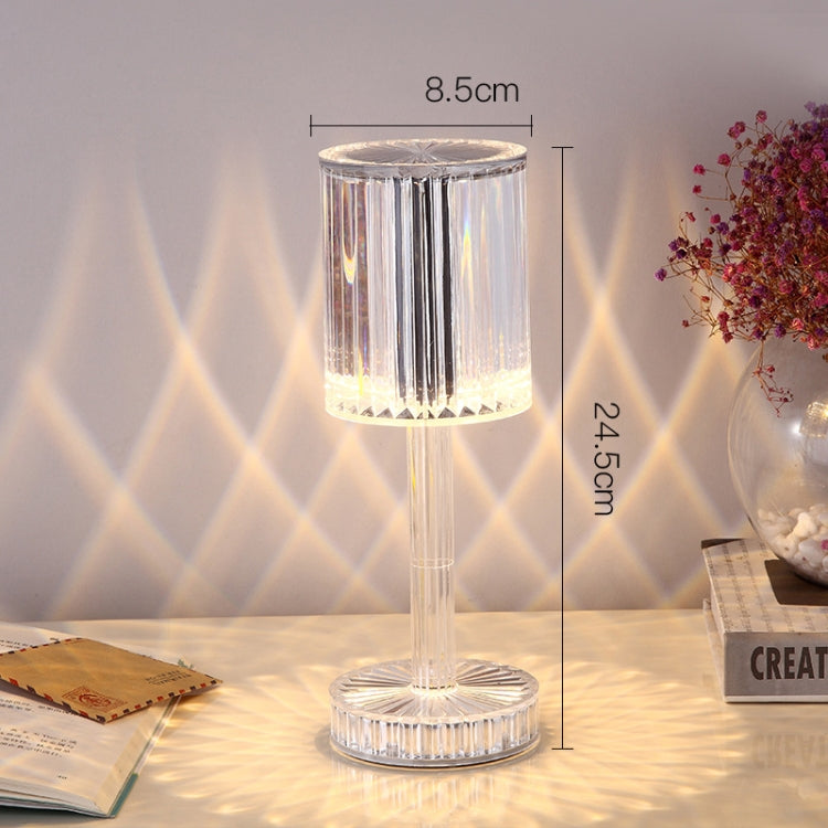 USB Charging Touch Diamond Crystal Table Lamp, USB Charging(RGB with Remote Control 16 Color)
