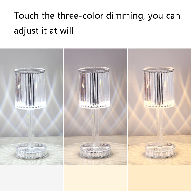 USB Charging Touch Diamond Crystal Table Lamp, USB Charging(RGB with Remote Control 16 Color)