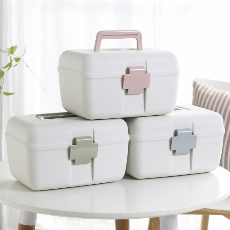 Household Sealed And Divided Double-Layer Portable Medicine Box