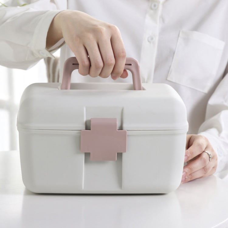 Household Sealed And Divided Double-Layer Portable Medicine Box