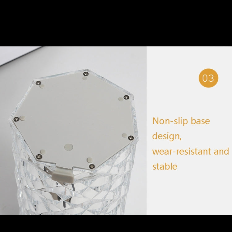 LED Atmosphere Table Lamp USB Charging Touch Bar Night Light, 3-colors Light+Stepless Dimming