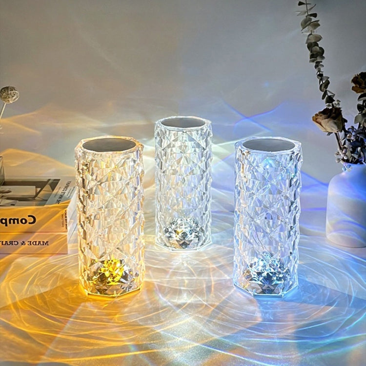 LED Atmosphere Table Lamp USB Charging Touch Bar Night Light, 3-colors Light+Stepless Dimming
