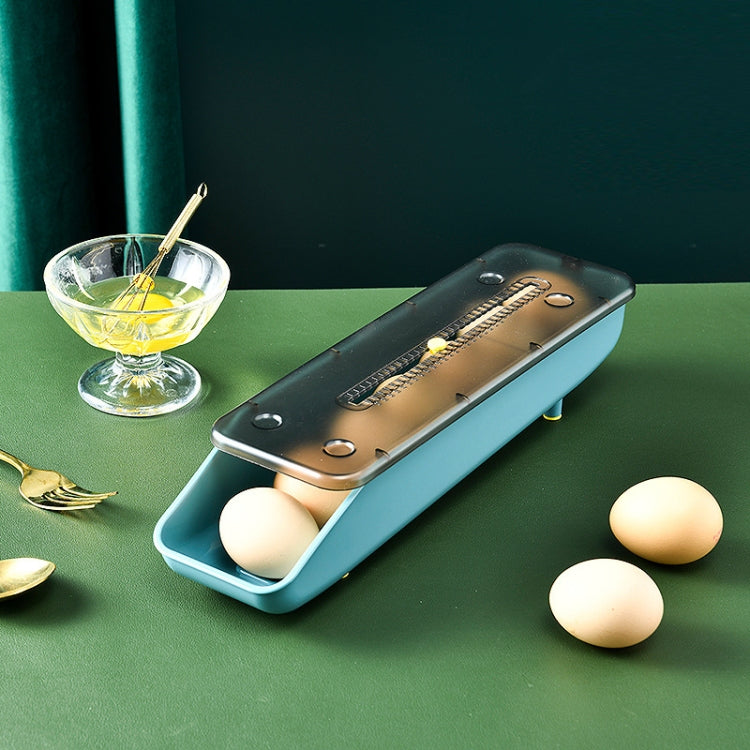 Automatically Fill The Egg Storage Box Refrigerator Fresh-Keeping Box, 1 Layers Green, 1 Layers Blue, 1 Layers Pink