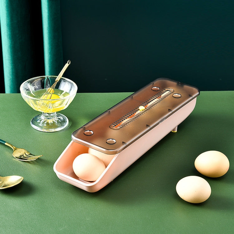 Automatically Fill The Egg Storage Box Refrigerator Fresh-Keeping Box, 1 Layers Green, 1 Layers Blue, 1 Layers Pink